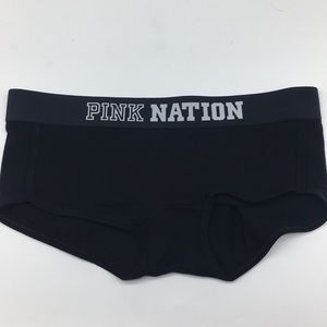 PINK Victoria's Secret Intimates & Sleepwear - M Victoria's Secret PINK Nation Boyshorts Black PINK Victoria's Secret Intimates & Sleepwear - M Victoria's Secret PINK Nation Boyshorts Black